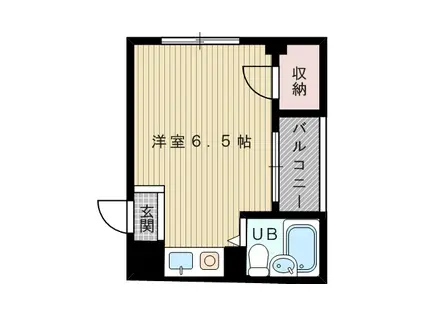 リバーヒル大桐(ワンルーム/4階)の間取り写真