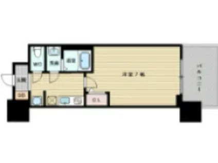 セレニテ新大阪プリエ(1K/14階)の間取り写真