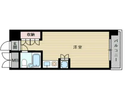 シャンボール第3新大阪(ワンルーム/7階)の間取り写真