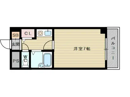 リアライズ西淡路(1K/1階)の間取り写真