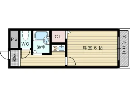 エミネンスヨシムラ(1K/5階)の間取り写真