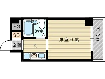 ベルメゾンステラ(1K/4階)の間取り写真