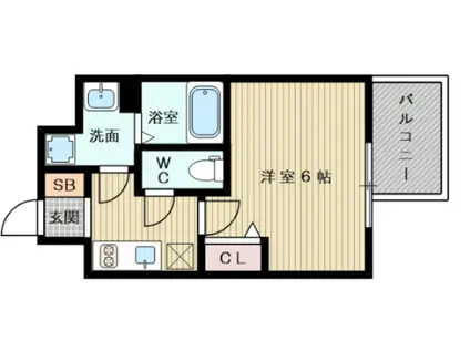 エスリード新大阪グランファースト(1K/4階)の間取り写真