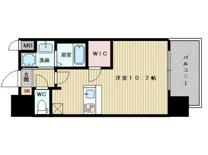 ララプレイス新大阪シエスタ(1K/3階)の間取り写真