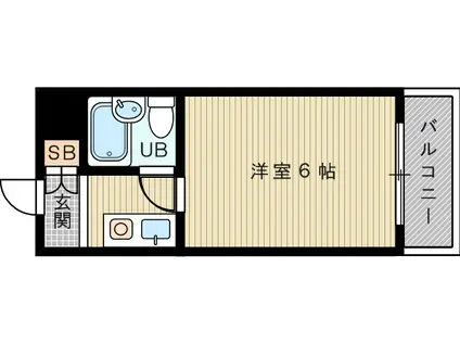 メゾン・ド・スラン(ワンルーム/4階)の間取り写真