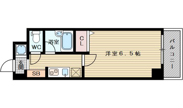 相川フラワーコート(1K/4階)の間取り写真