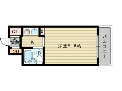 ハイツシグマ(1K/2階)の間取り写真