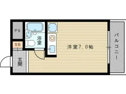 レバンガAP新大阪イースト(ワンルーム/8階)の間取り写真