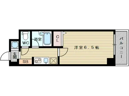 相川フラワーコート(1K/3階)の間取り写真