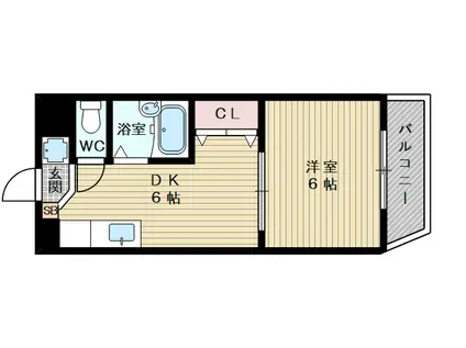 プレアール井高野2(1DK/2階)の間取り写真