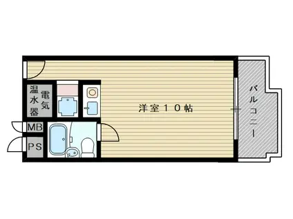 朝日プラザ新大阪(ワンルーム/6階)の間取り写真