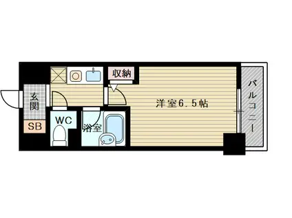 東海道本線 新大阪駅 徒歩7分 10階建 築28年(1K/10階)の間取り写真