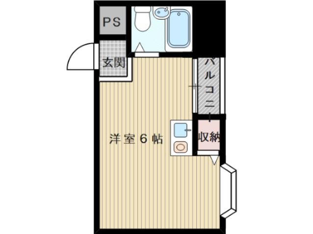 プレアール井高野(ワンルーム/3階)の間取り写真