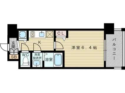 アドバンス新大阪ウエストゲート2(1K/11階)の間取り写真