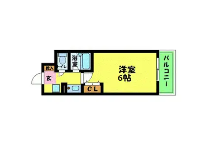 エスリード新大阪第8(1K/7階)の間取り写真