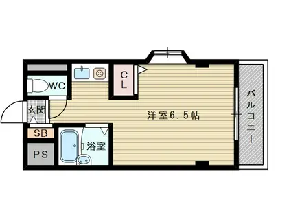 メゾンアンティーム(1K/3階)の間取り写真