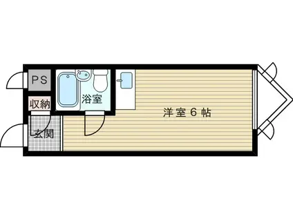 ジュネス瑞光(ワンルーム/2階)の間取り写真