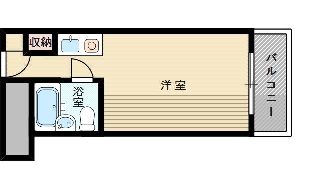 ビジネス新大阪(ワンルーム/7階)の間取り写真