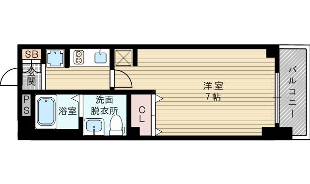 エステムコート新大阪10ザゲート(1K/4階)の間取り写真