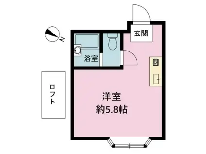 プレアール井尻(ワンルーム/2階)の間取り写真