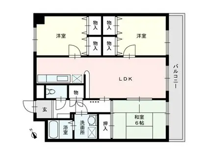グランコート・テラ97(3LDK/3階)の間取り写真