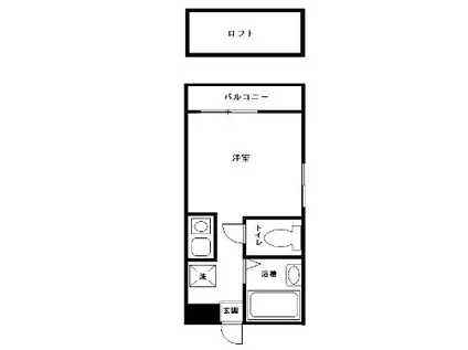 ルート須玖(ワンルーム/1階)の間取り写真