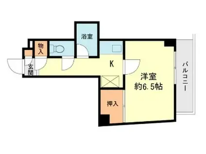 アートイン春日原(1K/5階)の間取り写真