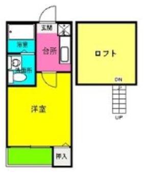 西鉄天神大牟田線 井尻駅 徒歩10分 2階建 築19年(1K/2階)の間取り写真