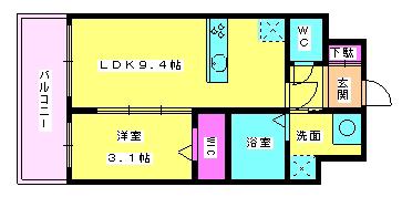 LIFEFIELD春日公園前(1LDK/5階)の間取り写真