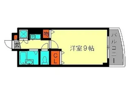 エクセレント野上(1K/2階)の間取り写真