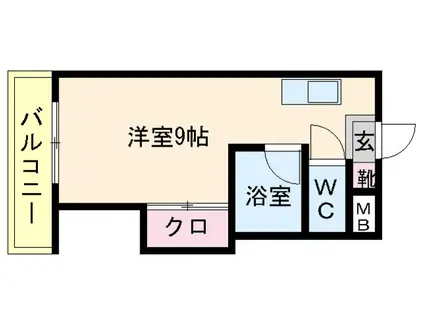 メゾンマコイ井尻(ワンルーム/3階)の間取り写真