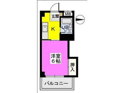 アルコプラザ(1K/3階)の間取り写真