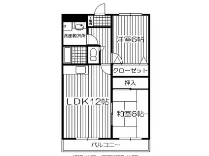 パストラルGOTO(2LDK/1階)の間取り写真