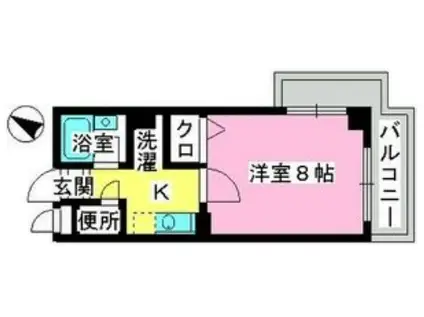 ジュネス井尻駅前(1K/5階)の間取り写真