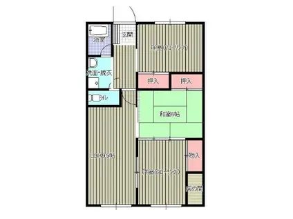 ダイチョウビル(3LDK/4階)の間取り写真