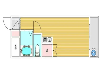 ロイヤルプラザ88(ワンルーム/2階)の間取り写真