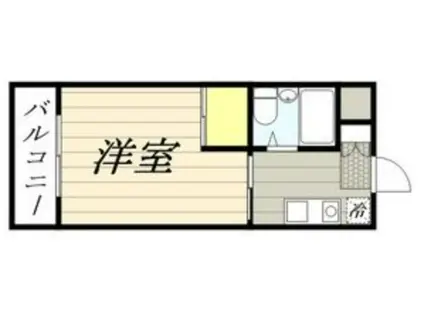 メゾン・ド・クラージュ(1K/3階)の間取り写真