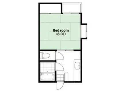 ピナクル片縄(1K/1階)の間取り写真