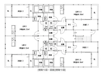 日の出パラシオ(1LDK/2階)の間取り写真
