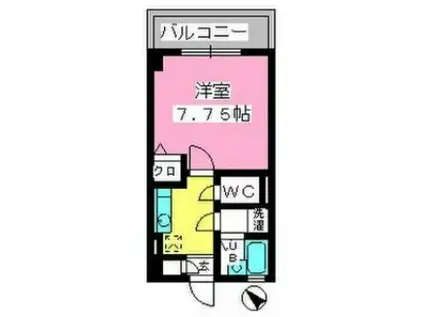 コスモコート(1K/3階)の間取り写真