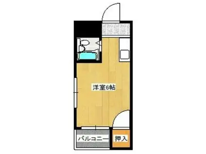 アムール井尻(ワンルーム/1階)の間取り写真