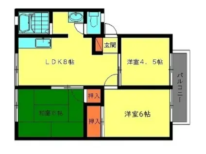 パナエトワール(3LDK/2階)の間取り写真