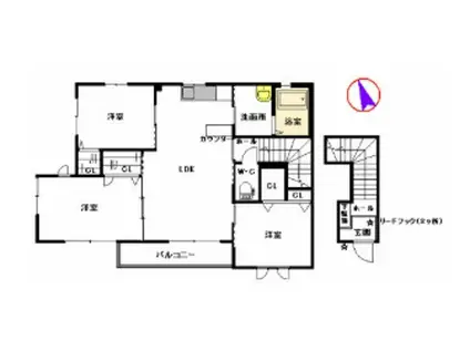 ロズィール コート(3LDK)の間取り写真
