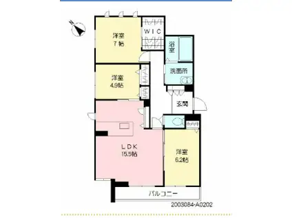 GRAN FORTINA春日(3LDK)の間取り写真