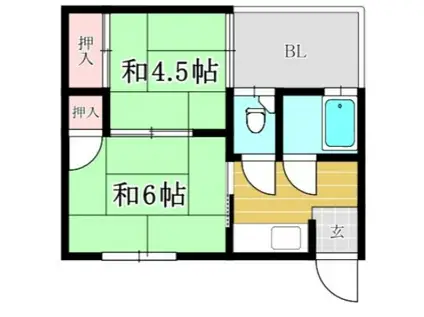 ACCORTO警弥郷(2DK/2階)の間取り写真