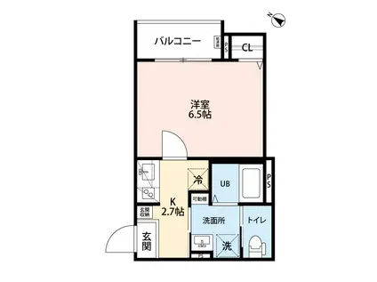 ROBOT(1K/1階)の間取り写真