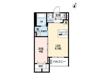 ROBOT(1LDK/2階)の間取り写真