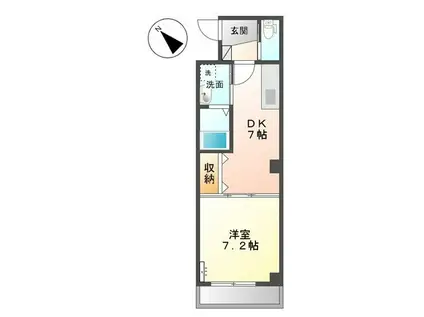 アビランス・K(1DK/3階)の間取り写真