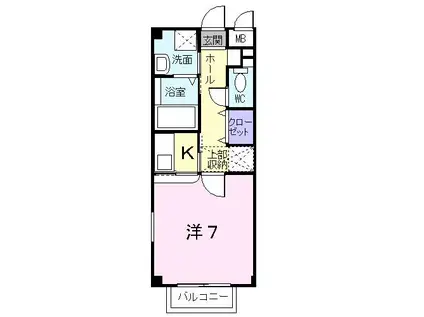 ストラーダ385(1K/1階)の間取り写真
