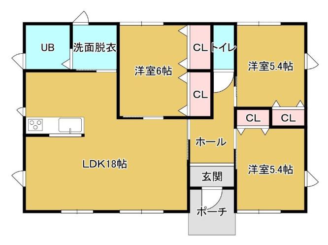 博多南線 博多南駅 徒歩34分 1階建 新築(3LDK)の間取り写真
